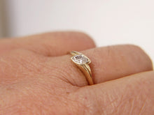 Load image into Gallery viewer, Marquise Diamond Solitaire Ring 0.25 ct in 9ct Yellow Gold