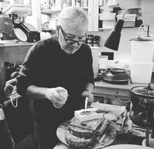 Load image into Gallery viewer, Blue John Silver Ring Triangle Design