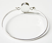 Load image into Gallery viewer, Blue John Silver Tension Bangle