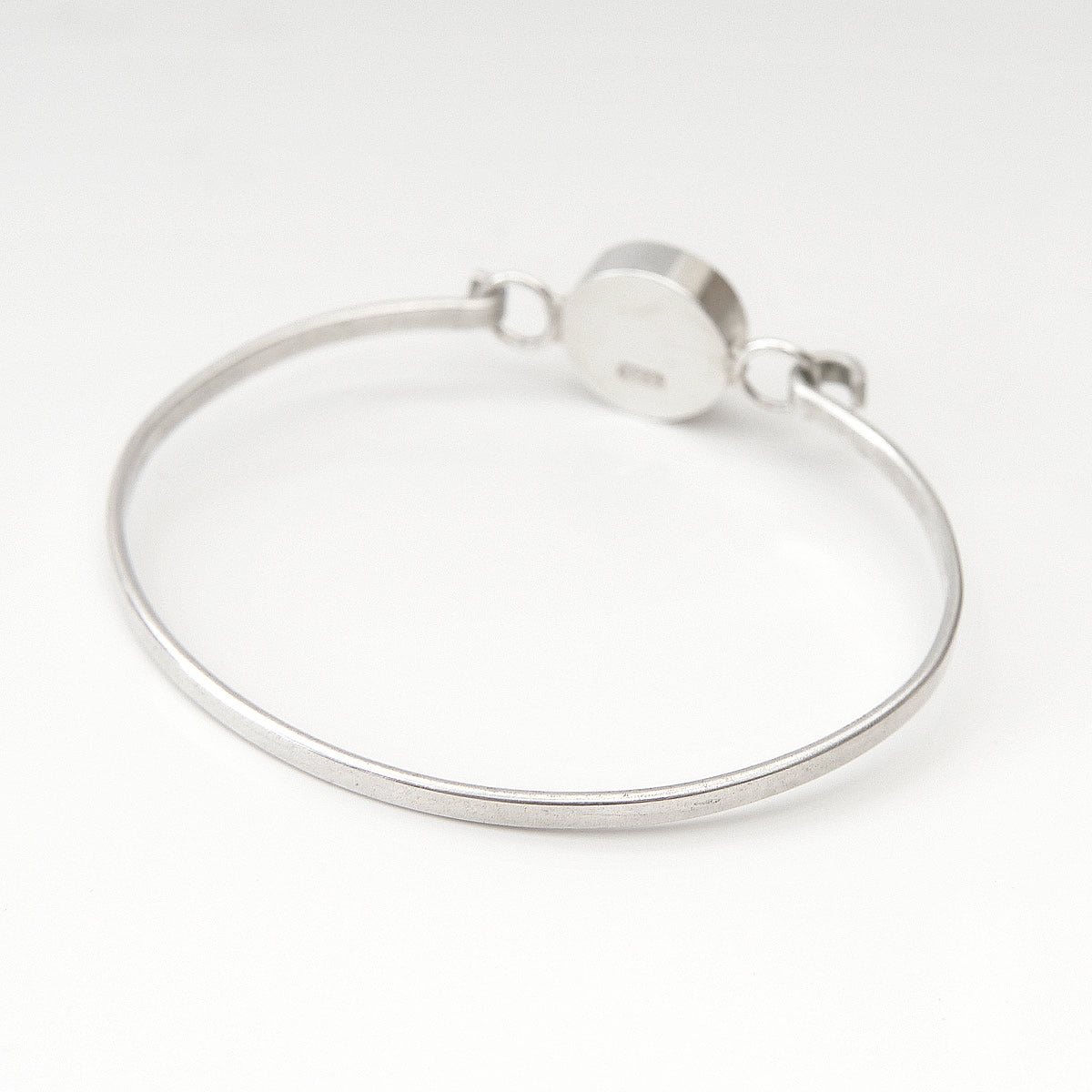 Sterling Silver Heart Tension Bangle