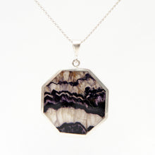 Load image into Gallery viewer, Opalite and Blue John Reversible Pendant