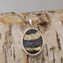 Load image into Gallery viewer, Opalite and Blue John Reversible Pendant Oval