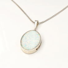 Load image into Gallery viewer, Opalite and Blue John Reversible Pendant Oval