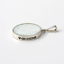 Load image into Gallery viewer, Opalite and Blue John Reversible Pendant Oval