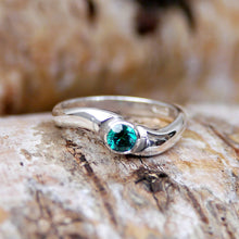 Load image into Gallery viewer, Cubic Zirconia Stackable Ring in Sterling Silver - Available in Different Colours