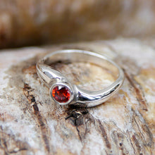 Load image into Gallery viewer, Cubic Zirconia Stackable Ring in Sterling Silver - Available in Different Colours