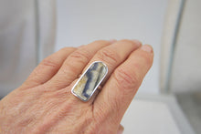 Load image into Gallery viewer, Blue John Large Rectangle Ring