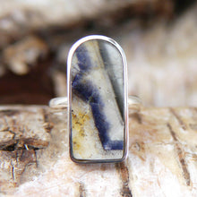 Load image into Gallery viewer, Blue John Large Rectangle Ring