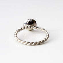 Load image into Gallery viewer, Opalite Rope Weave Silver Ring