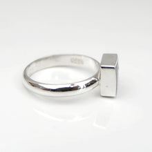 Load image into Gallery viewer, Blue John Silver Ring Square Design