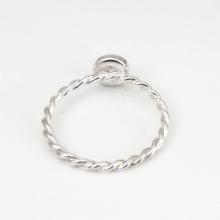 Load image into Gallery viewer, Blue John Twisted Silver Ring