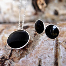 Load image into Gallery viewer, Whitby Jet Pendant and Earrings Gift Set