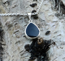 Load image into Gallery viewer, Blue John &amp; Jet Double Sided Pendant Pear Design