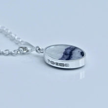 Load image into Gallery viewer, Lapis Lazuli & Blue John Double Sided Pendant Oval Design