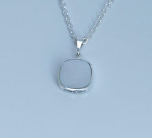 Load image into Gallery viewer, Amethyst & Mother-of-Pearl Cushion shaped Silver Pendant
