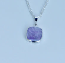 Load image into Gallery viewer, Amethyst & Mother-of-Pearl Cushion shaped Silver Pendant