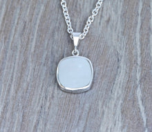Load image into Gallery viewer, Amethyst & Mother-of-Pearl Cushion shaped Silver Pendant