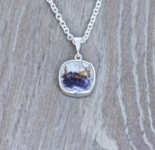 Load image into Gallery viewer, Blue John & Fluorite Silver Pendant