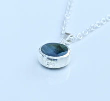 Load image into Gallery viewer, Labradorite & Blue John Double Sided Round Pendant