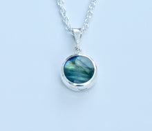 Load image into Gallery viewer, Labradorite & Blue John Double Sided Round Pendant