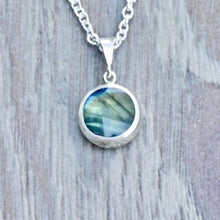 Load image into Gallery viewer, silver labradorite pendant handmade in the UK by Andrew Thomson
