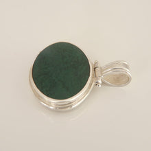 Load image into Gallery viewer, Jet & Verdite Double Sided Pendant