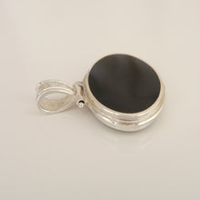 Load image into Gallery viewer, Jet & Verdite Double Sided Pendant