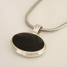 Load image into Gallery viewer, Jet & Verdite Double Sided Pendant