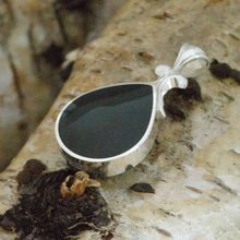 Load image into Gallery viewer, jet pendant with connemara marble