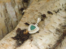 Load image into Gallery viewer, Blue Jasper Silver Trianlge Textured Pendant