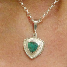 Load image into Gallery viewer, blude jasper silver triangle pendant