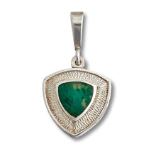 Load image into Gallery viewer, Blue Jasper Triangle Silver Pendant