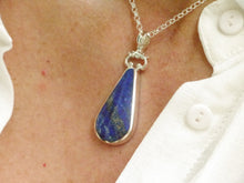Load image into Gallery viewer, MOP & Lapis Lazuli Sterling Silver Pendant