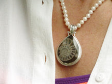 Load image into Gallery viewer, Ammonite & Labradorite Double Sided Pendant