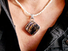 Load image into Gallery viewer, Blue John & Labradorite Double Sided Pendant