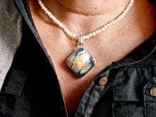Load image into Gallery viewer, Blue John & Labradorite Double Sided Pendant