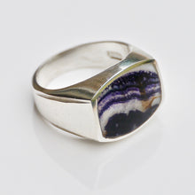 Load image into Gallery viewer, Blue John Silver Gents Ring