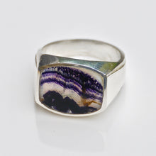 Load image into Gallery viewer, Blue John Gents Silver Ring
