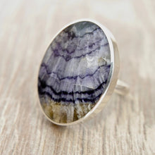 Load image into Gallery viewer, Blue John Ring Oval Design