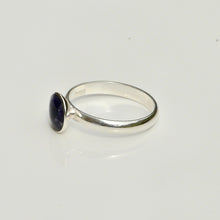 Load image into Gallery viewer, Blue John Silver Ring Round Design
