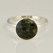 Load image into Gallery viewer, connemara marble ring in sterling silver by my handmade jewellery
