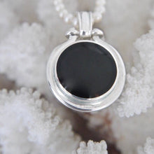 Load image into Gallery viewer, Whitby Jet Reversible Pendant with Ammonite