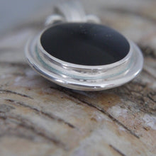 Load image into Gallery viewer, Ammonite & Jet Double Sided Pendant