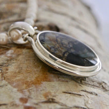 Load image into Gallery viewer, Labradorite & Blue John Double Sided Pendant