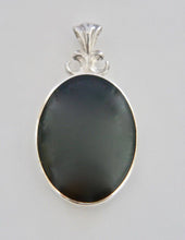Load image into Gallery viewer, Whitby Jet & Blue John Double Sided Pendant