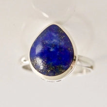 Load image into Gallery viewer, Lapis Lazuli Silver Ring Peardrop Design