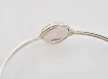 Load image into Gallery viewer, Blue John Silver Bangle Pear Design