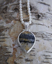 Load image into Gallery viewer, Lapis Lazuli & Blue John Double Sided Pendant