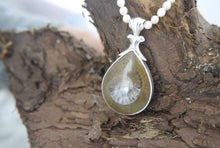 Load image into Gallery viewer, Ammonite & Jet Double Sided Pendant