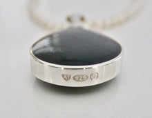 Load image into Gallery viewer, Ammonite & Jet Double Sided Pendant